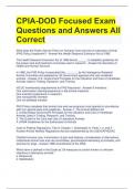 Bundle  For CPIA Exam Questions with Correct Answers