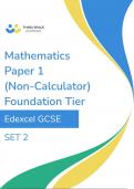 Maths Edexcel AS paper 1 foundation