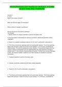 PATHOPHYSIOLOGY NURS 231 MODULE 4 EXAM  QUESTIONS AND ANSWERS