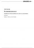 TEST BANK PATHOPHYSIOLOGY THE BIOLOGIC BASIS FOR DISEASE IN ADULTS AND CHILDREN 8th Edition Kathryn L McCance, Sue E Huether Test bank Questions and Complete Solutions to All Chapters (GRADED A+)