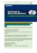 ATI Urinary Elimination - practice assessment 2024