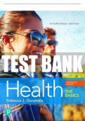 Test Bank For Health: The Basics 13th Edition All Chapters - 9780134709680