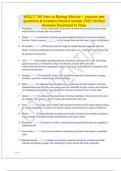 WGU C190 Intro to Biology Module 1 practice test questions & Answers Recent Update 2023 Verified Answers Download to Pass.
