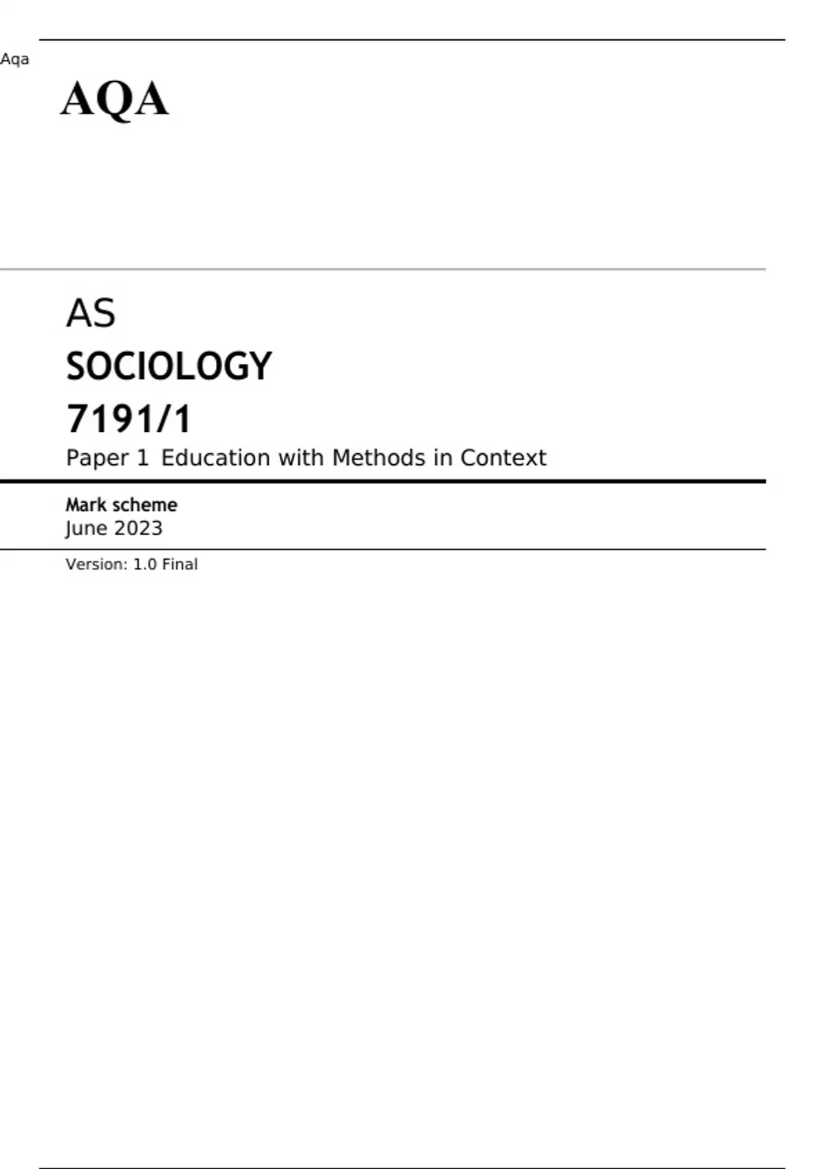 aqa-as-sociology-paper-1-and-2-june-2023-question-papers-and-mark