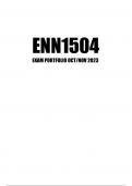 ENN1504 Exam Portfolio October November 2023