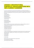 LESSON 1 ARCHITECTURAL CONCEPTS- C838 |86 QUESTIONS WITH 100% CORRECT ANSWERS.