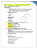 Med - Surg Exam 1 (CH 1-3) Study Guide 2023.