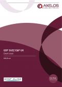 PRINCE2 Foundation Case study - GDF Suez E&P UK