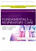 EGAN’S FUNDAMENTALS OF RESPIRATORY CARE 12TH EDITION BY KACMAREK