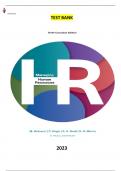 Test Bank for Managing Human Resources 10th Canadian Edition by Shad Morris, Monica Belcourt, George Bohlander, Scott Snell & Parbudyal Singh. ALL Chapters [1-15] included & Updated