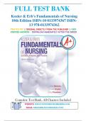 Test Bank For Kozier & Erb's Fundamentals of Nursing 10th Edition By Audrey J. Berman; Shirlee Snyder; Geralyn Frandsen 9780133974362 Chapter 1-52 | Complete Guide A+