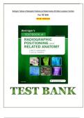 Test Bank For Bontrager's Textbook of Radiographic Positioning and Related Anatomy 9th Edition by John Lampignano||ISBN NO:10,9780323399661||ISBN NO:13,978-0323399661||All Chapters 1-20||Complete Guide A+