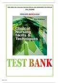 Test Bank For Clinical Nursing Skills and Techniques 9th Edition by Anne Griffin Perry, Patricia A. Potter||ISBN NO:10, 0323400698||ISBN NO:13, 978-0323400695||Complete Guide A+