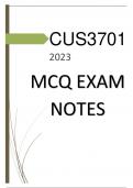 My CUS3701 Exam Study Notes (2023)