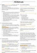 AQA Chemsitry A-Level - Alkanes