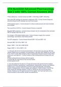 UTA Nurs 5334 Advanced Pharmacology Test 2 with 100% Correct Answers 2023