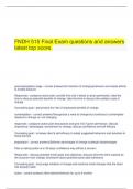  FNDH 515 Final Exam questions and answers latest top score.