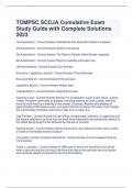 TOMPSC SCCJA Cumulative Exam Study Guide with Complete Solutions