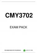 CMY3702 MCQ EXAM PACK 2024