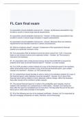 FL Cam final exam questions and answers