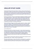 USAA API STUDY GUIDE WITH COMPLETE SOLUTIONS