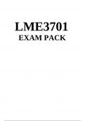 LME3701 EXAM PACK 2023