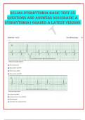 Relias Dysrhythmia Basic Test 35 Questions and Answers 2023(Basic A Dysrhythmia) GRADED A LATEST VERSION 