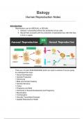 Life Sciences (Biology) - Human Reproduction Notes