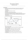 Economics - The Business Cycle notes