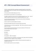 ATI :/ RN Concept-Based Assessment Exam Questions with Solutions 