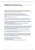 NCSBN NCLEX RN Review Questions and Answers 100% correct 2023