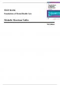 Test Bank - Foundations of Mental Health Care, 7th Edition (Morrison-Valfre, 2021), Chapter 1-33 | All Chapters