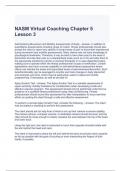 NASM Virtual Coaching Chapter 5 Lesson 3 Exam Questions and Answers