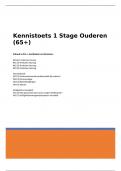 Kennistoets 1 stage ouderen (65+)