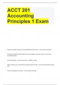 ACCT 201 Accounting Principles 1 Exam