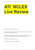 ATI  NCLEX Live Review