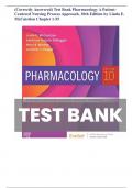 (Correctly Answered) Test Bank Pharmacology A PatientCentered Nursing Process Approach, 10th Edition by Linda E. McCuistion Chapter 1-55