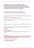 2023/2024 WGU D052 OA EXAM/WGU D052 NAVIGATING CARE ACROSS THE CONTINUUM ACTUAL EXAM.QUESTIONS WITH 100% CORRECT ANSWERS & RATIONALES |A+GRADE