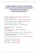 SCRIBE AMERICA FINAL EXAM RETAKE ACTUAL EXAM QUESTIONS AND CORRECT DETAILED ANSWERS WITH RATIONALES|AGRADE 