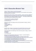 Unit 3 Executive Branch Test 2023-solved