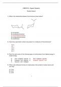 2023 Organic chemistry practice exam for midterm two