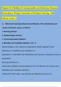 TEST BANK FOR Childhood Communicable and Infectious Diseases Hockenberry: Wong's Essentials of Pediatric Nursing, 10th Edition CHAPTER 6(exam 1)