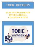 TOEIC: Advanced Professions and the Workplace Vocabulary Set 1
