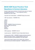 BICSI OSP Exam Practice Test Questions & Correct Answers 
