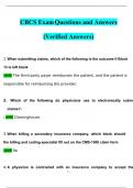 CBCS Exam Questions and Answers (2023 / 2024) (Verified Answers)