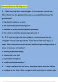 Maternal Pediatric HESI practice Questions and Answers (2023/2024) (Verified Answers)