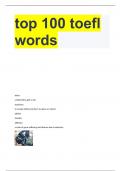 top 100 toefl words