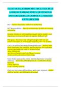 FL DCF 40 Hrs, CHILD CARE FACILITIES RULE AND REGULATIONS (RNRF)| QUESTIONS & ANSWERS |ALREADYGRADED A+| VERIFIED & UPDATED| 2024