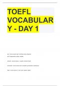 TOEFL VOCABULARY - DAY 1