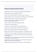 Honors Government Unit 6 Exam Questions and Answers